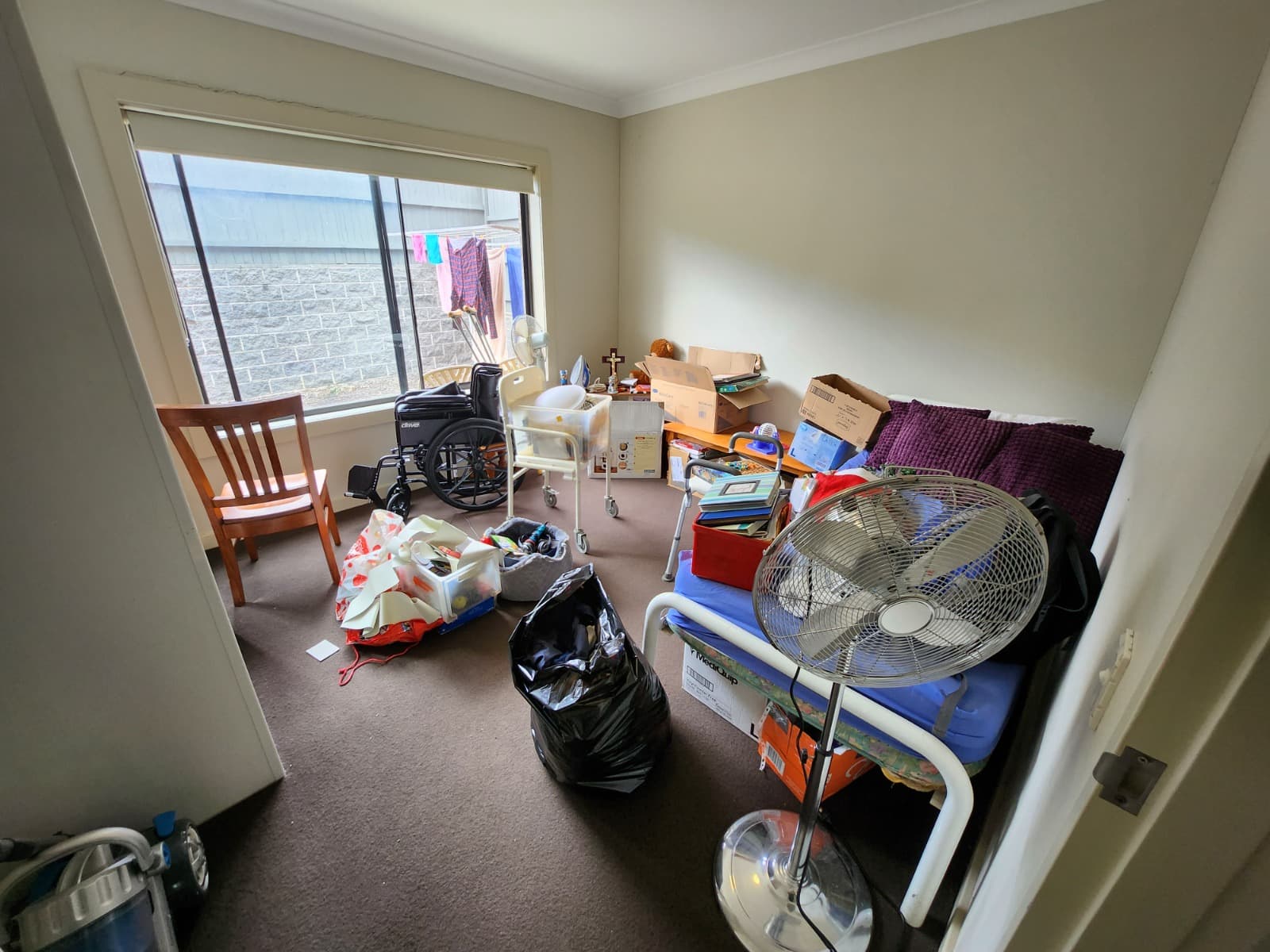 Bedroom before practical household organisation support