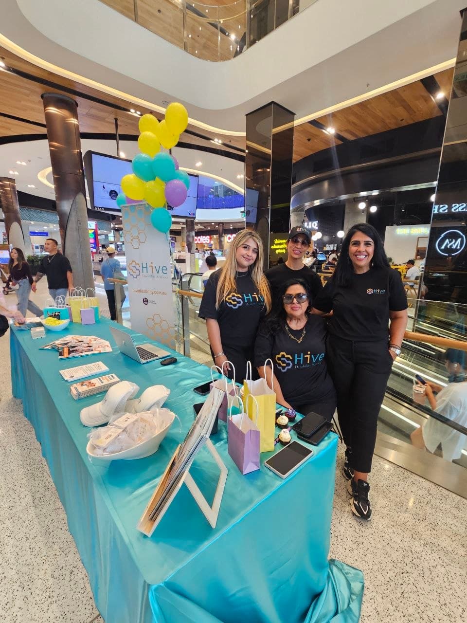 Hive Disability team members connecting with the local community
